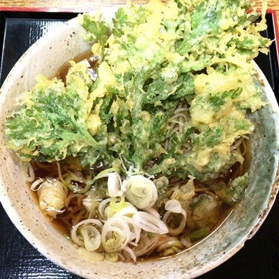 立ち食いそば散歩 22 看板に偽りなし を実感 春菊そば はジャンボ春菊天にも大満足 マイナビニュース