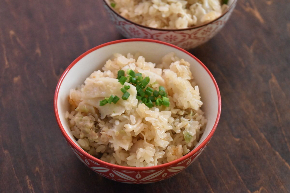 餃子を使った炊き込みごはんがうまい？？