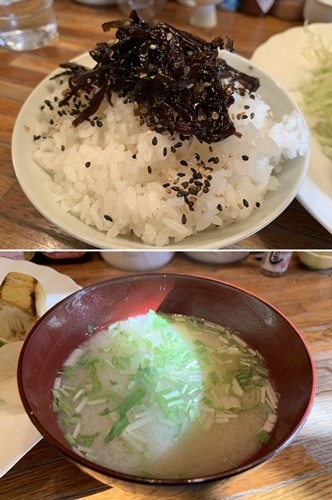 ご飯と味噌汁も完成度抜群