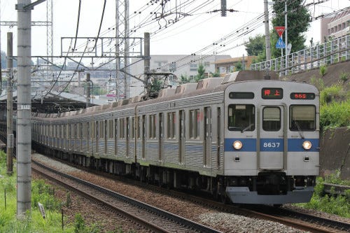 東急8500系青帯シャボン-eastgate.mk