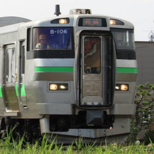 鉄道写真コレクション 第176回 JR北海道の新型車両733系、札沼線にて731系と併結運転