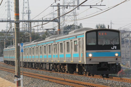 鉄道写真コレクション 372 Jr西日本 スカイブルーの帯の阪和線5系0番台 マイナビニュース