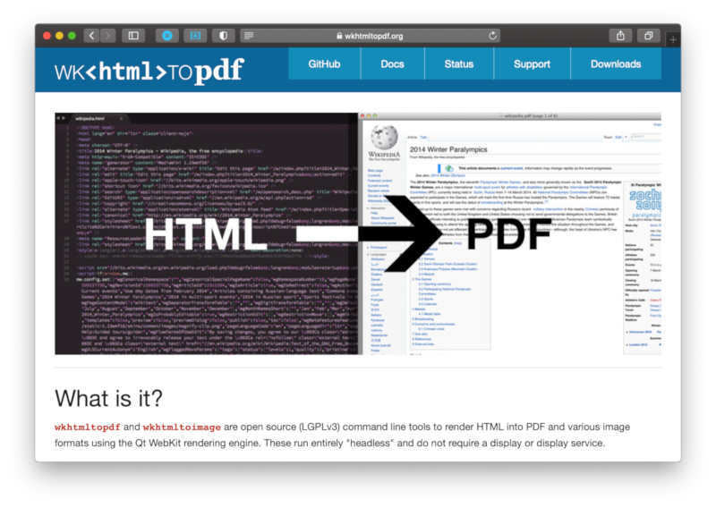 HTMLからPDFを作成する『wkhtmltopdf』