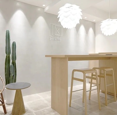 ピラティスKの店内の雰囲気