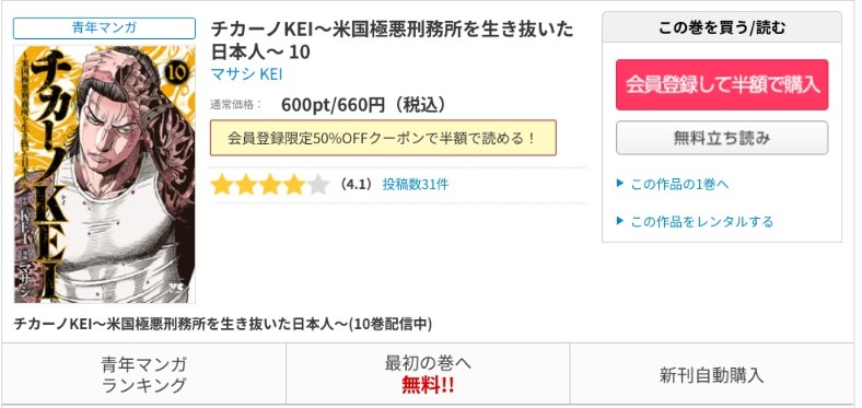 漫画 チカーノkeiを全巻無料で読めるアプリや違法サイトまで調査 電子書籍比較