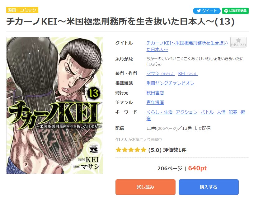 漫画｜チカーノKEIを全巻無料で読めるアプリやサイトはある？違法