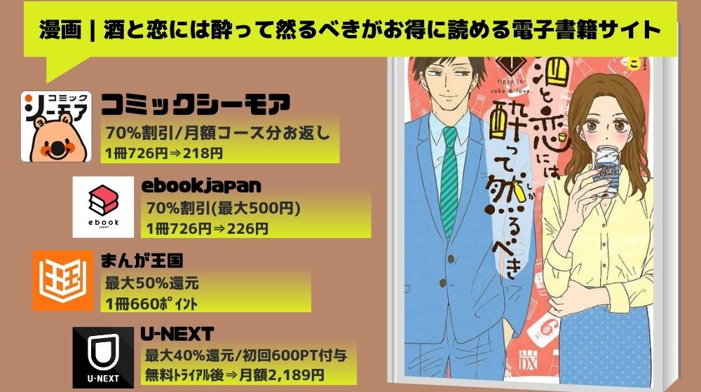 酒と恋には酔って然るべき 無料