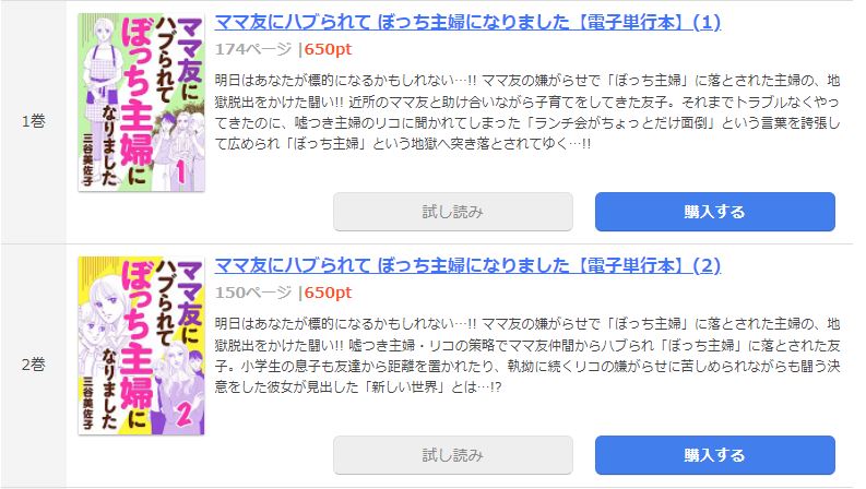 ママ友にハブられて ぼっち主婦になりました まんが王国 試し読み 