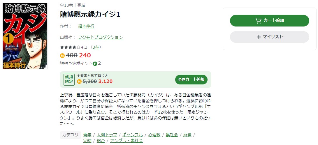 賭博黙示録カイジ Amebaマンガ 試し読み 