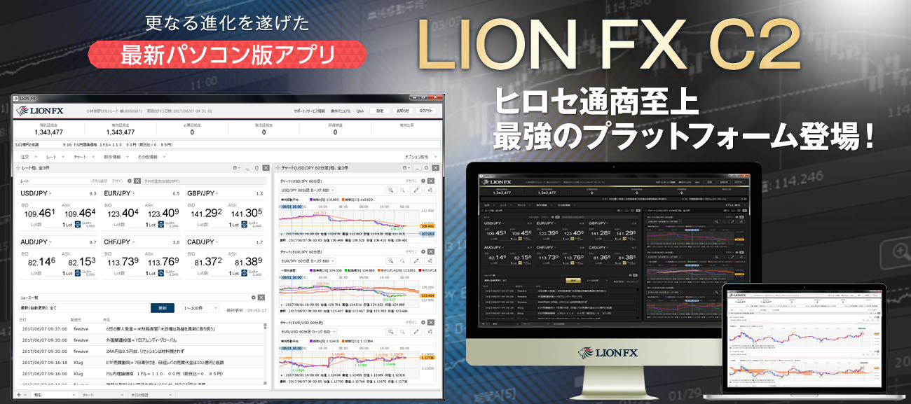 ヒロセ通商（LION FX）のパソコンツール