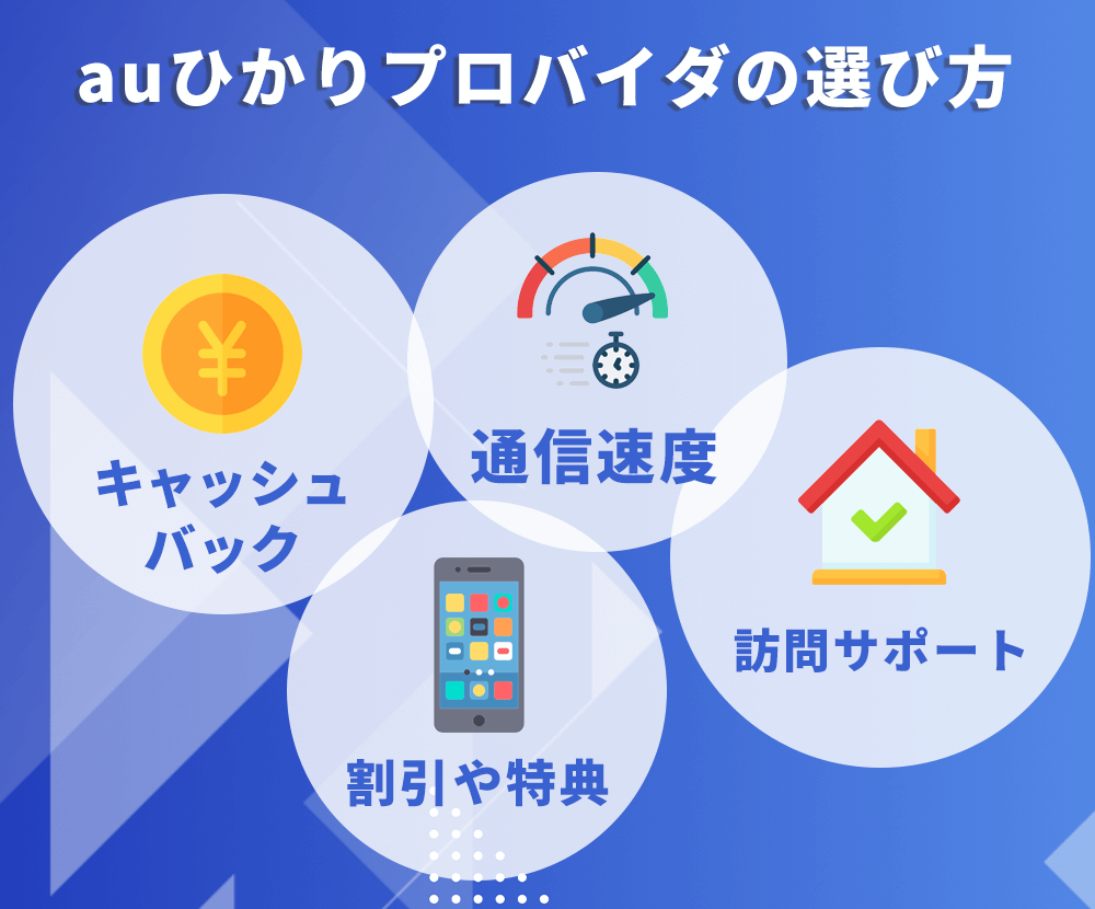 auひかり プロバイダの選び方