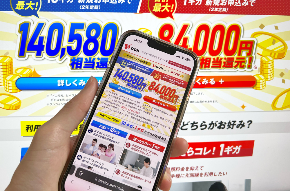 ドコモ光 プロバイダ OCN