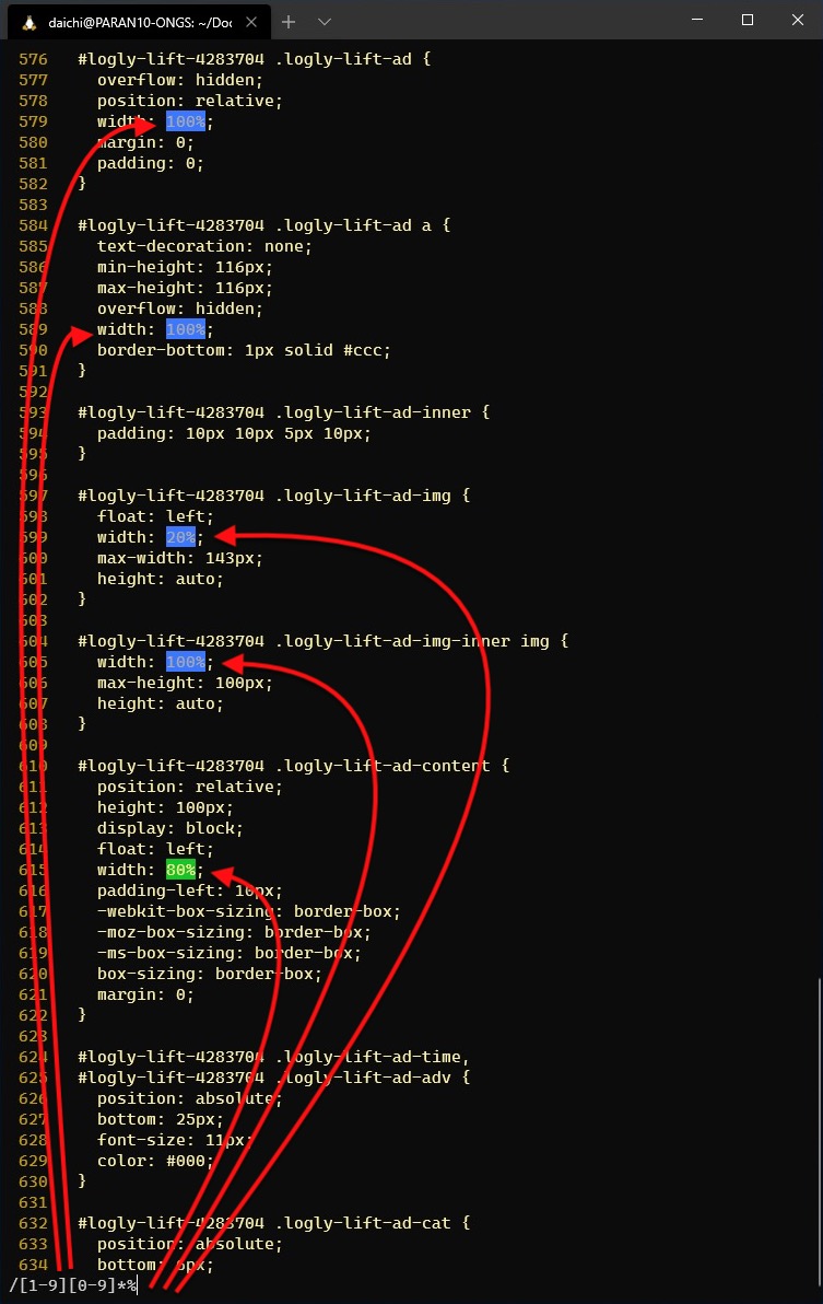 Vim 置換 正規表現 後方参照