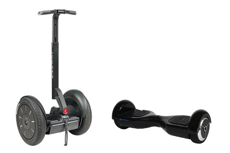 segwayの種類を説明する画像