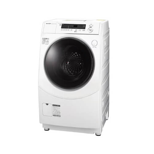 SHARP (シャープ)【左開き】洗濯10kg/乾燥6kg ドラム式洗濯乾燥機 ES-H10G-WL ホワイト
