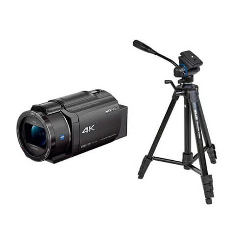 ソニー 4Kビデオカメラ FDR-AX45A ビデオカメラ用三脚 GX6400 Video セット
