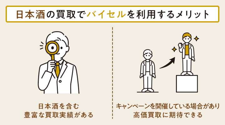 酒買取でバイセルを利用するメリット
