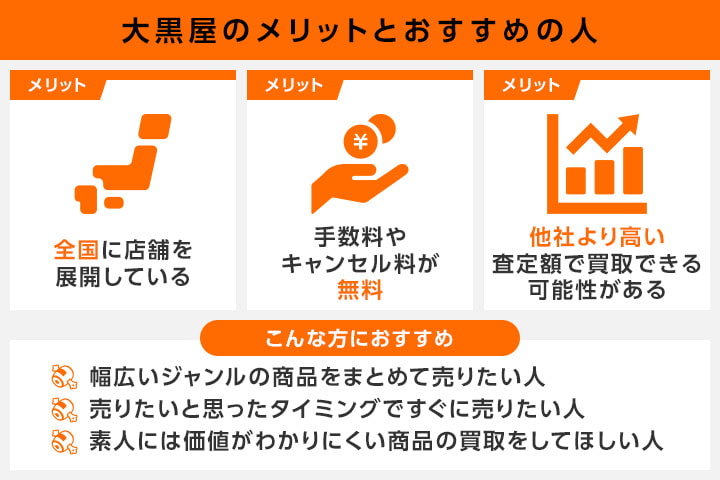 大黒屋のメリットとおすすめの人