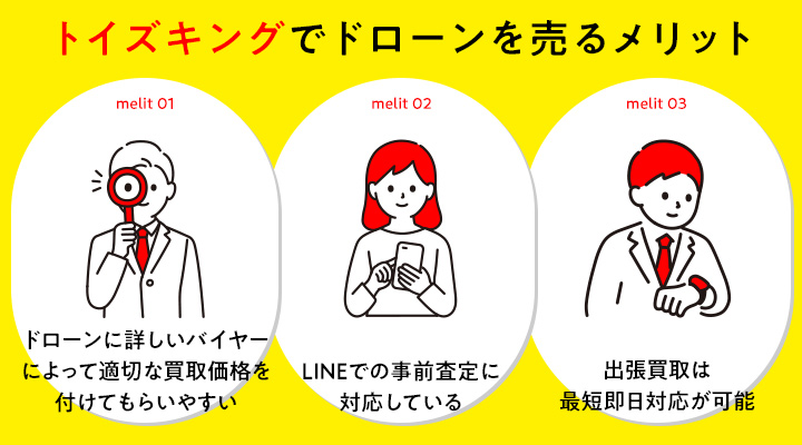 トイズキングでドローンを売るメリット