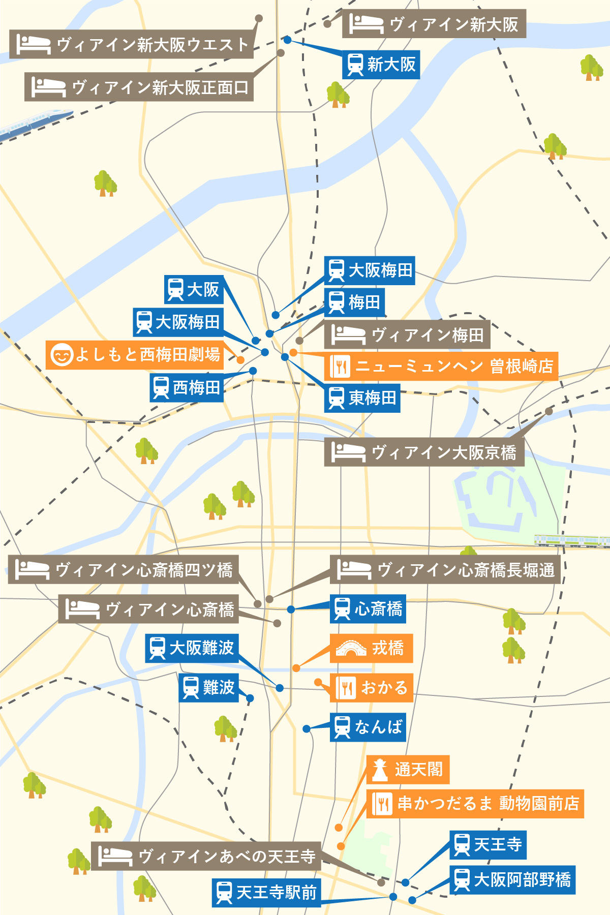 Osaka map