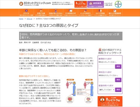 男性特有の悩みだからこそed専門クリニックへ 最新技術のed治療も マイナビニュース