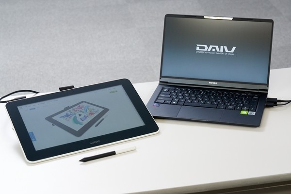 クリエイター向けpc Daiv と最新液晶ペンタブレット Wacom One がコラボ 人気イラストレーター 初心者による徹底レビュー マイナビニュース