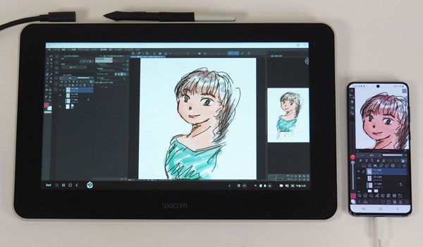 スマホだけでここまで描ける! Wacom One × CLIP STUDIO for Galaxyで