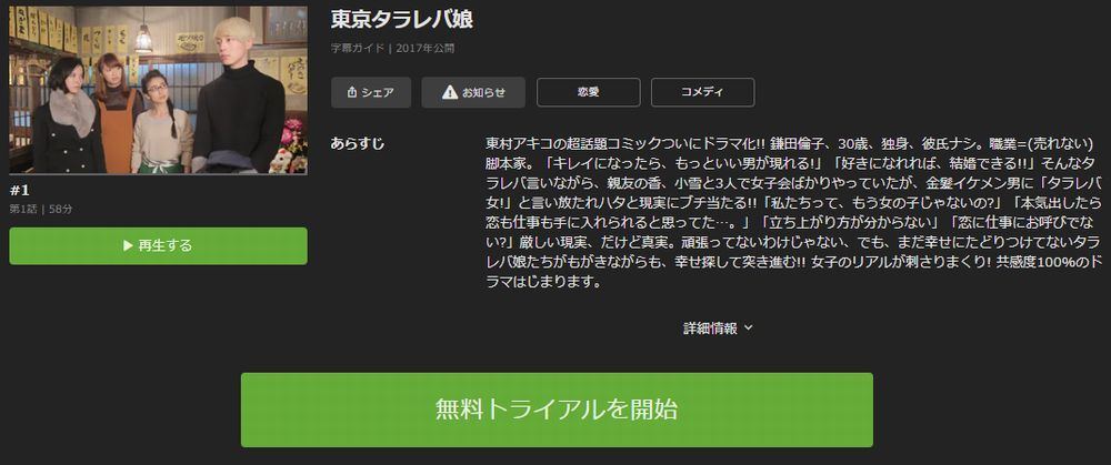 ドラマ 東京タラレバ娘 の動画を今すぐ無料視聴できる配信サイトまとめ マイナビニュース