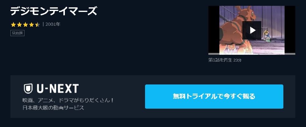 アニメ デジモンテイマーズ の動画を今すぐ全話無料視聴できる公式動画配信サービスまとめ マイナビニュース