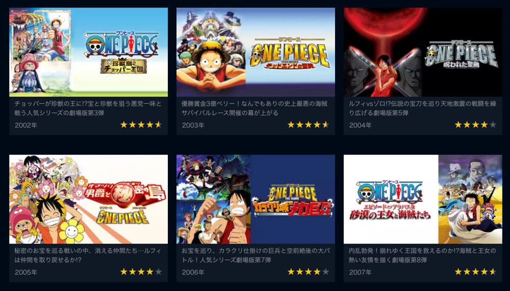 アニメ映画 One Piece Film Strong World のフル動画を今すぐ無料視聴できる公式動画配信サービスまとめ マイナビニュース