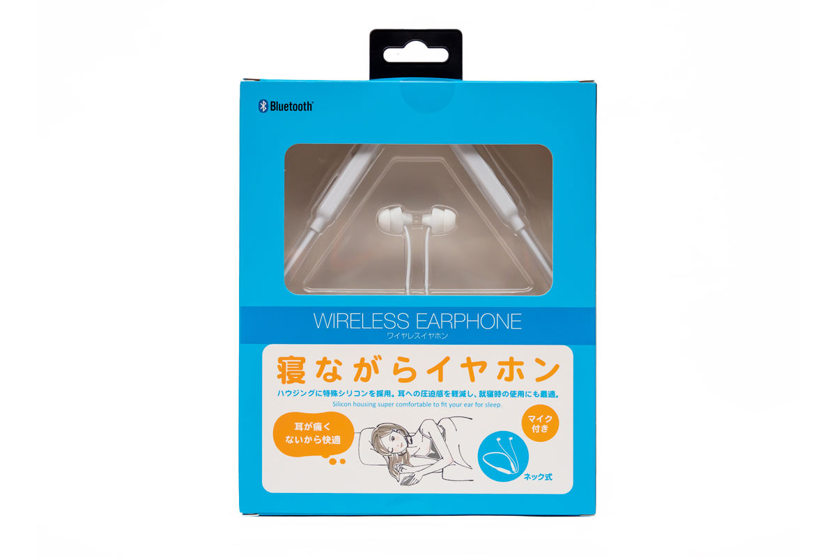 寝ながらイヤホンイメージ