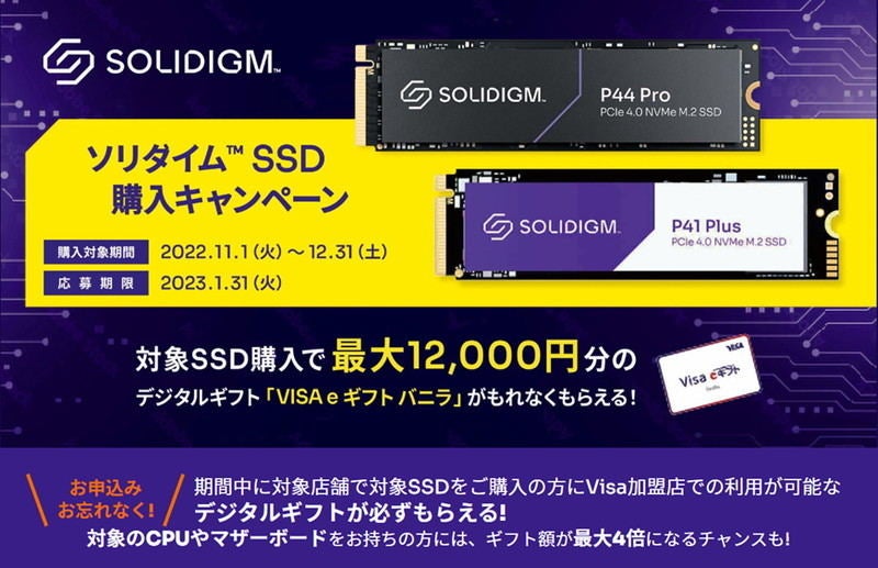 信頼性重視派は見逃せない!?】SolidigmにハイエンドNVMe SSD「P44 Pro