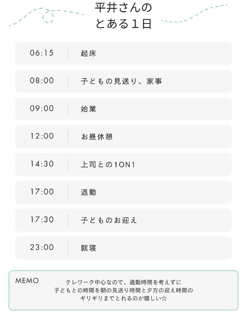 平井さんの1日