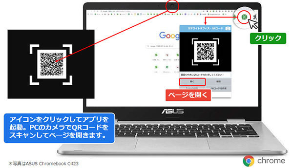 便利なアプリを開発 サテライトオフィス ラボ研究チーム 7 Pcやchromebookでスムーズにqrコードを利用できる サテライトオフィス Qrコード機能 For クラウド Tech