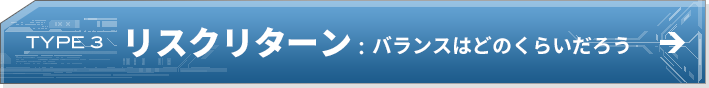 TYPE 3 リスクリターン：バランスはどのくらいだろう