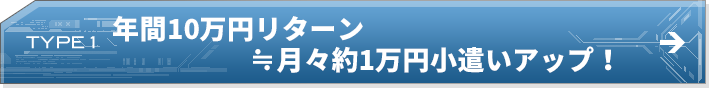 TYPE 1 年間10万円リターン≒月々約1万円小遣いアップ！