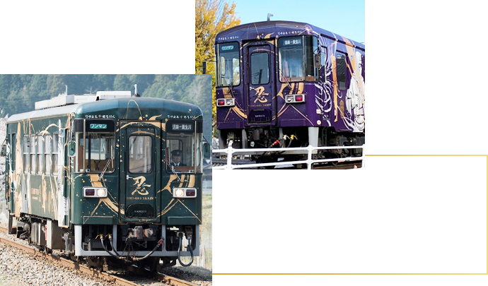 信楽高原鐵道では、色違いの車体にも会える！