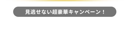 【見逃せない超豪華キャンペーン！】大感謝祭&大プレゼント祭