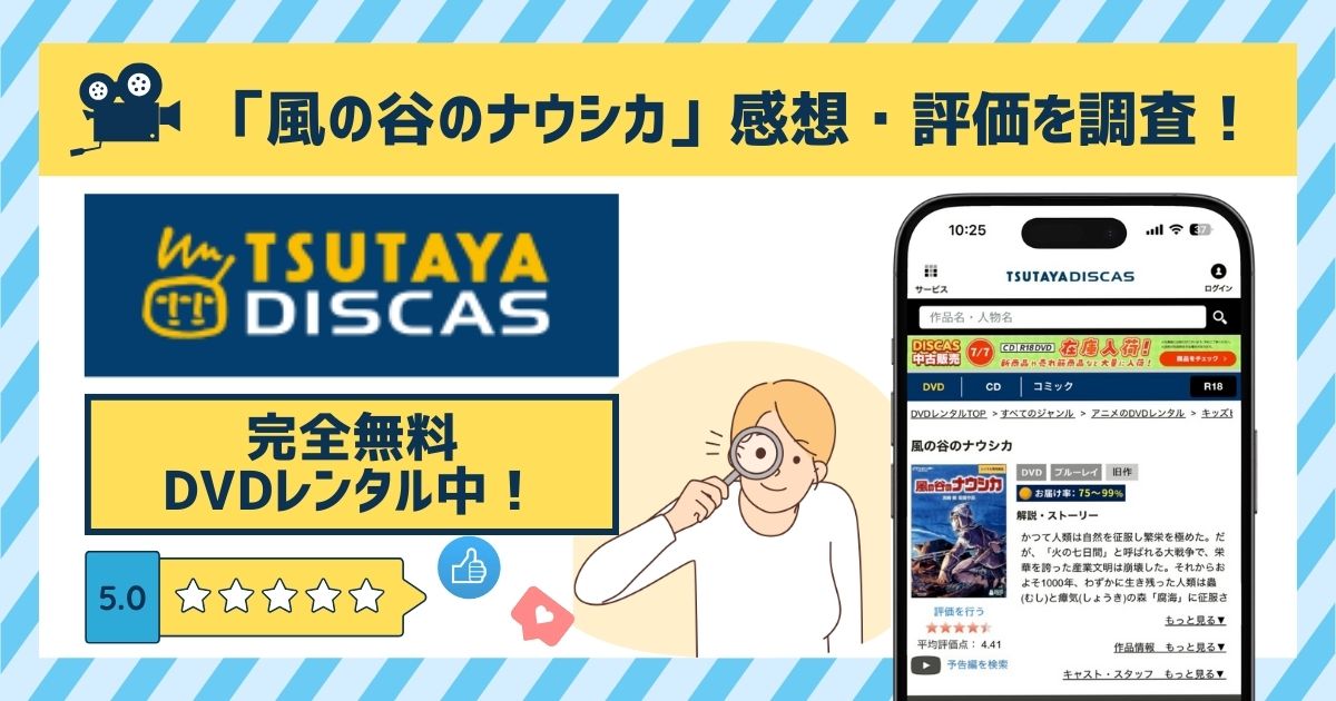映画「風の谷のナウシカ」の配信