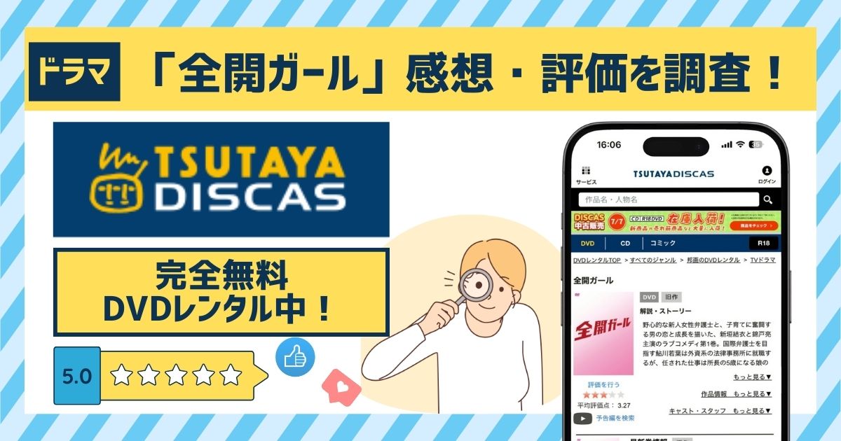 ドラマ「全開ガール」の動画配信