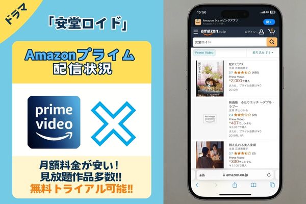 ドラマ「安堂ロイド」はAmazonプライムで配信している？