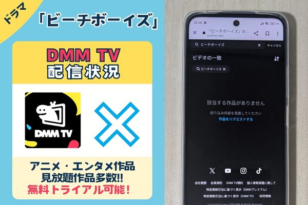 ドラマ「ビーチボーイズ」のDMM TV配信状況