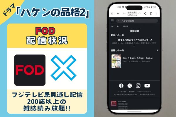 FOD配信状況画像. ハケンの品格2