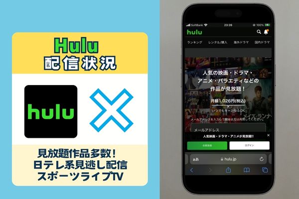 Hulu配信なし