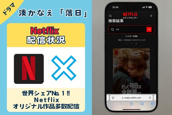 湊かなえ「落日」はNetflixで配信している？