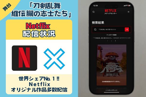 「刀剣乱舞 維伝 朧の志士たち」はNetflixで配信している？