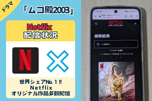 ドラマ「ムコ殿2003」のNetflix配信状況