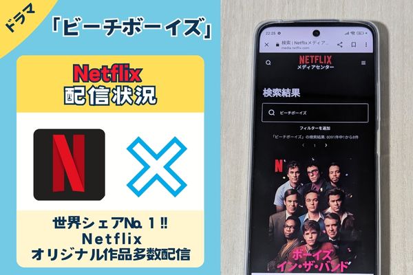 ドラマ「ビーチボーイズ」のNetflix配信状況