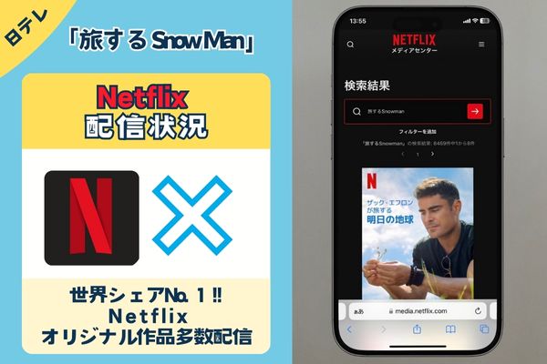 「旅する Snow Man」はNetflixで配信する？