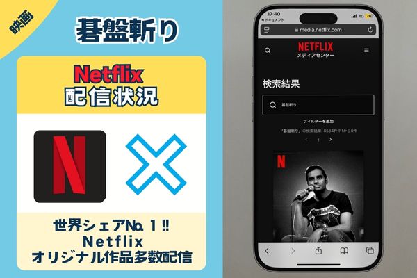 碁盤斬り Netflix配信状況